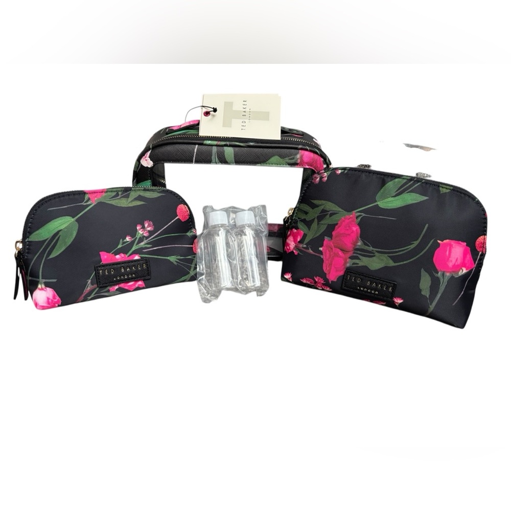 Ted Baker Floral 3 Piece Cosmetic Bag Set
